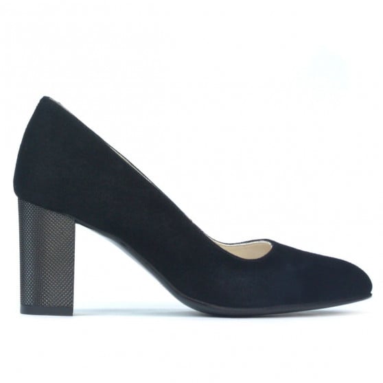 Elegante Damenschuhe 1273 in schwarzem Antilopenleder