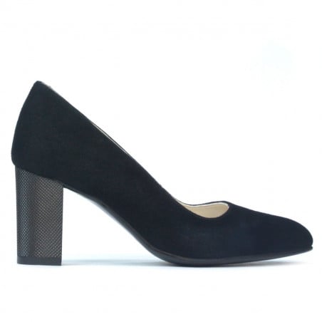 Elegante Damenschuhe 1273 in schwarzem Antilopenleder