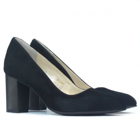 Elegante Damenschuhe 1273 in schwarzem Antilopenleder