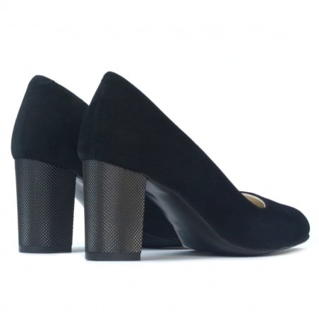 Elegante Damenschuhe 1273 in schwarzem Antilopenleder