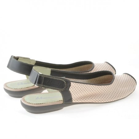 Damen Sandalen 583 rosa+braun