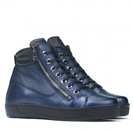 Stiefeletten 3339 indigo perlmuttfarben