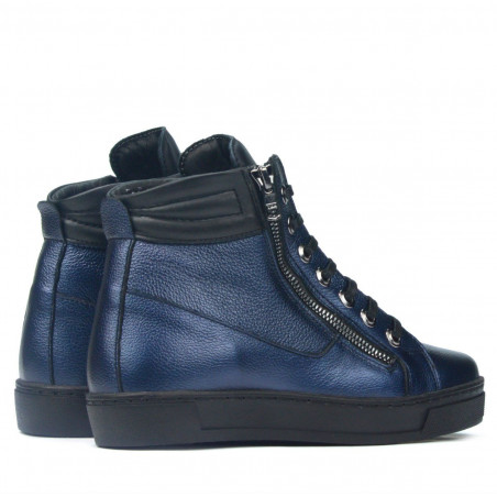 Stiefeletten 3339 indigo perlmuttfarben