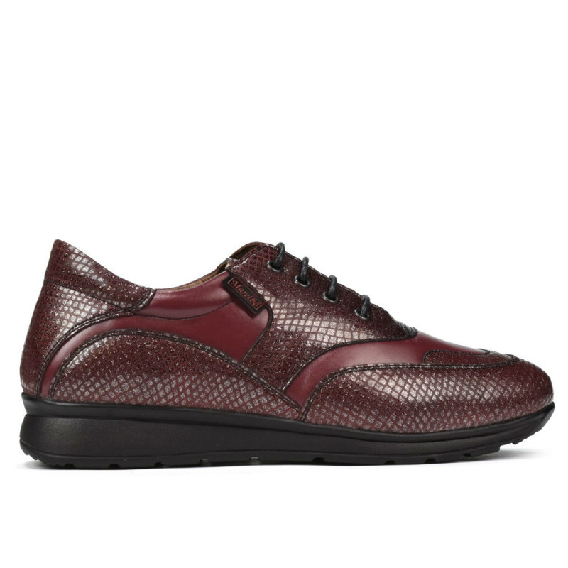 Damen Sport/Freizeit Schuhe 6005 bordeaux kombiniert
