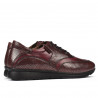 Damen Sport/Freizeit Schuhe 6005 bordeaux kombiniert