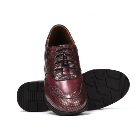 Damen Sport/Freizeit Schuhe 6005 bordeaux kombiniert