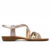 Damen Sandalen 5058 staubiges Rosa kombiniert