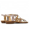Damen Sandalen 5058 staubiges Rosa kombiniert
