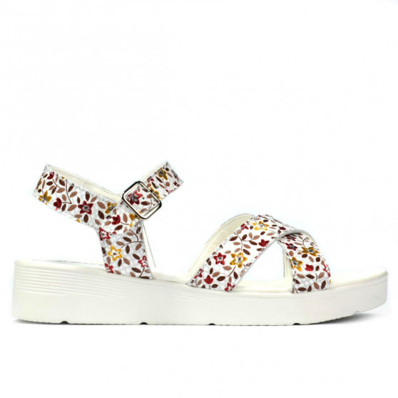 Damensandalen 5049-1 floral multicolor Damensandalen 5049-1 floral multicolor