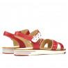 Damen-Sandalen 5061 Ingwer+Weiß