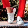 Damen-Sneaker 6008 in Weiß kombiniert