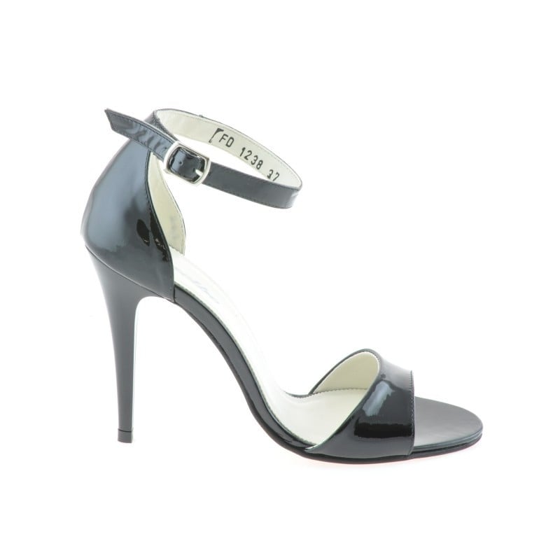 Damensandalen 1238 schwarzer Lack