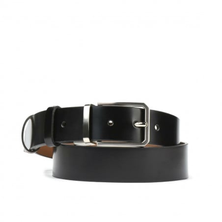 Herrengürtel 35b zweifarbig schwarz+braun