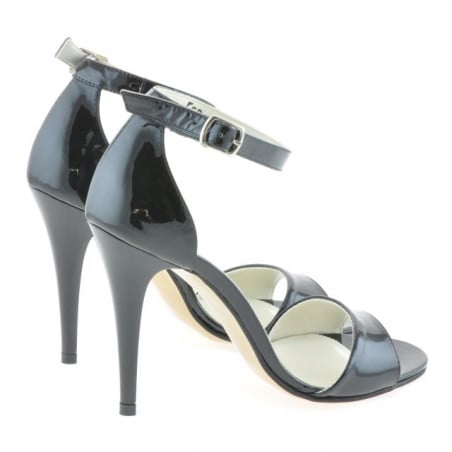 Damensandalen 1238 schwarzer Lack