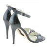Damensandalen 1238 schwarzer Lack