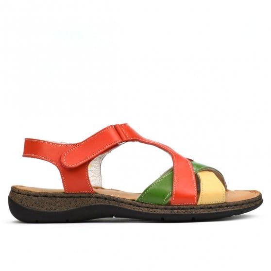 Damen Sandalen 5046 kombiniert orange Damen Sandalen 5046 kombiniert orange