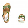 Damen Sandalen 5061 grün+weiß