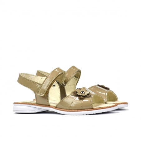 Kleinkinder Sandalen 55c Lack Beige