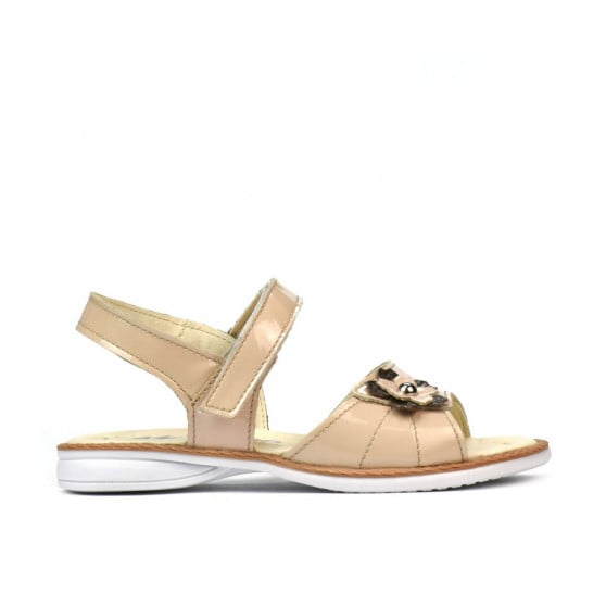 Kleinkind-Sandalen 55c Lack Elfenbein Kleinkind-Sandalen 55c Lack Elfenbein