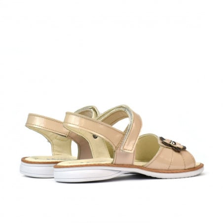 Kleinkind-Sandalen 55c Lack Elfenbein