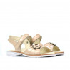 Kleinkind-Sandalen 55c Lack Elfenbein