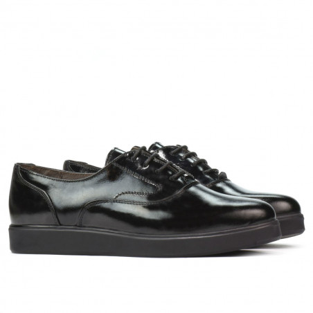 Damen Casual-Schuhe 664 Lack Schwarz