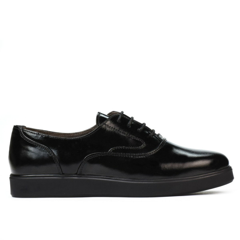 Damen Casual-Schuhe 664 Lack Schwarz