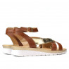 Damensandalen 5060 braun kombiniert