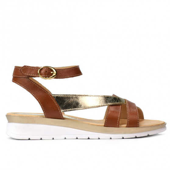 Damensandalen 5060 braun kombiniert Damensandalen 5060 braun kombiniert