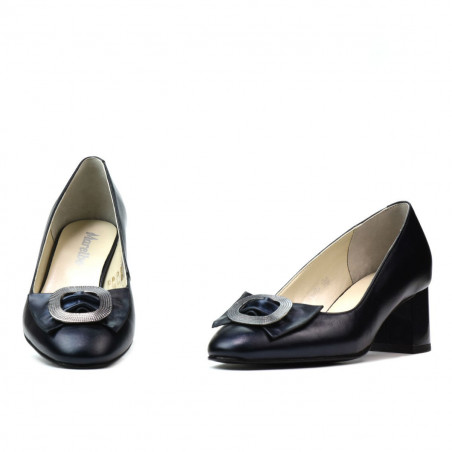 Elegante Damenschuhe 1274 Perlmutt-Indigo