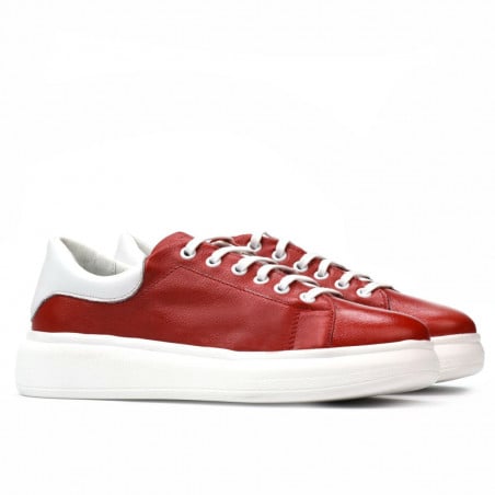 Damen-Sportschuhe 6008 Rot kombiniert