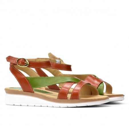 Damen Sandalen 5060 orange kombiniert