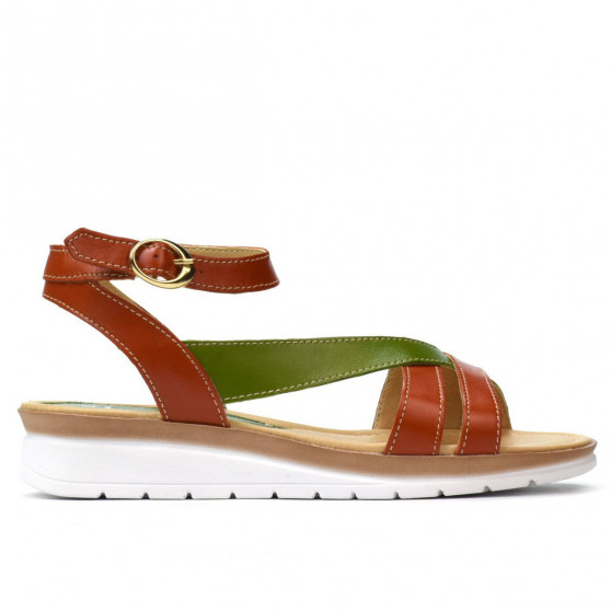 Damen Sandalen 5060 orange kombiniert Damen Sandalen 5060 orange kombiniert