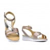 Damensandalen 5060 staubiges Rosa kombiniert