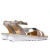 Damensandalen 5060 staubiges Rosa kombiniert