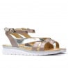 Damensandalen 5060 staubiges Rosa kombiniert