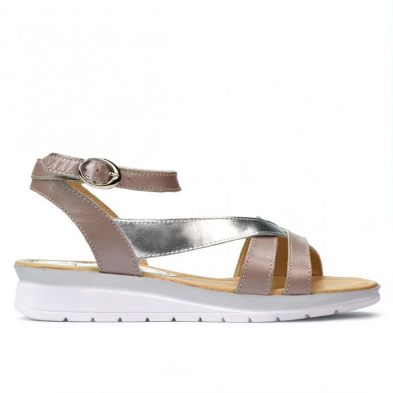 Damensandalen 5060 staubiges Rosa kombiniert