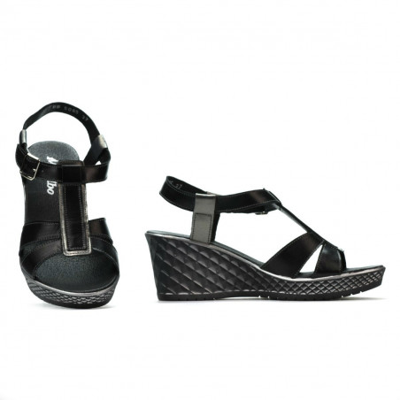 Damensandalen 5065 schwarz kombiniert