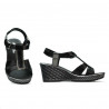Damensandalen 5065 schwarz kombiniert