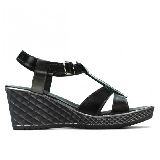 Damensandalen 5065 schwarz kombiniert Damensandalen 5065 schwarz kombiniert