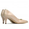 Elegante Damenschuhe 1242 Perlmutt-Lack beige
