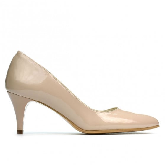 Elegante Damenschuhe 1242 Perlmutt-Lack beige Elegante Damenschuhe 1242 Perlmutt-Lack beige