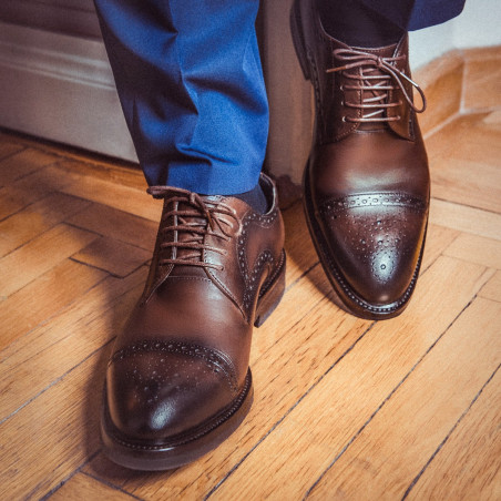 Elegante Herrenschuhe 896 a Café