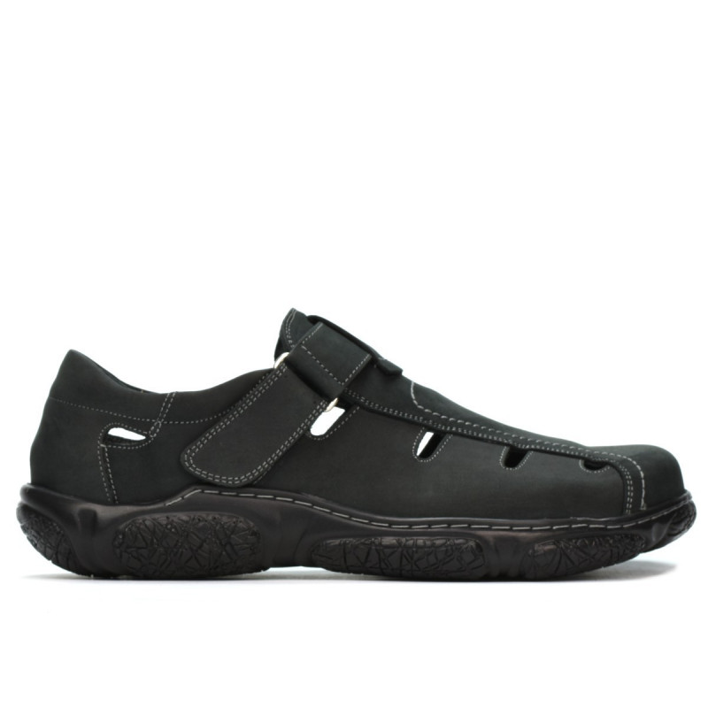 Herrensandalen 899 Tuxon Schwarz