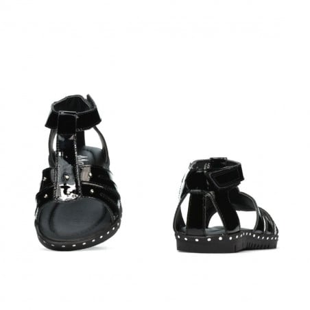 Kleinkindersandalen 66c Lackschwarz