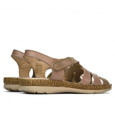Damensandalen 5062 Cappuccino kombiniert