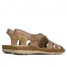Damensandalen 5062 Cappuccino kombiniert