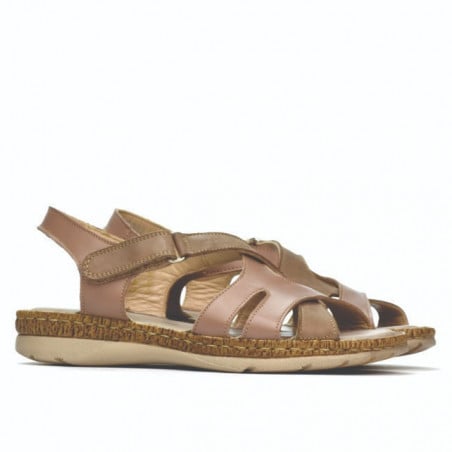 Damensandalen 5062 Cappuccino kombiniert