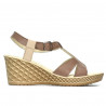 Damensandalen 5065 Capuccino kombiniert
