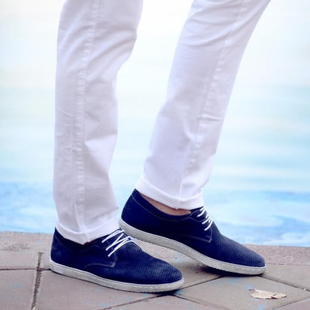 Herrenschuhe casual 835p Bufo Indigo